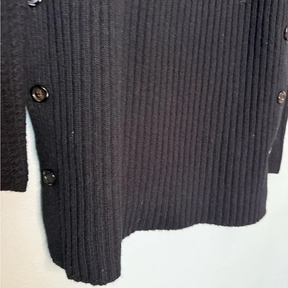 MARNI Black wool sweater with detachable sleeves‎